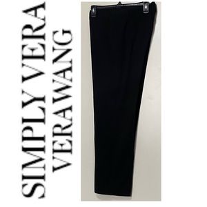 6/$20 VERA Vera Wang Black High-Rise Slim Straight Pants EUC 12P